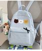 Schoolbag Cartoon Graffiti School Bag Female Polka Dot Student Large Capacity School Bag Casual Japanese Trendy Fashion Girl Versatile Backpack
