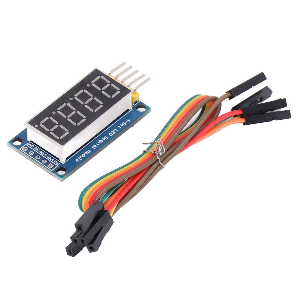 4 Digit Digital Tube Module 74HC595 Driver Adjustable LED Display Module with Jumper 3.3V‑5V