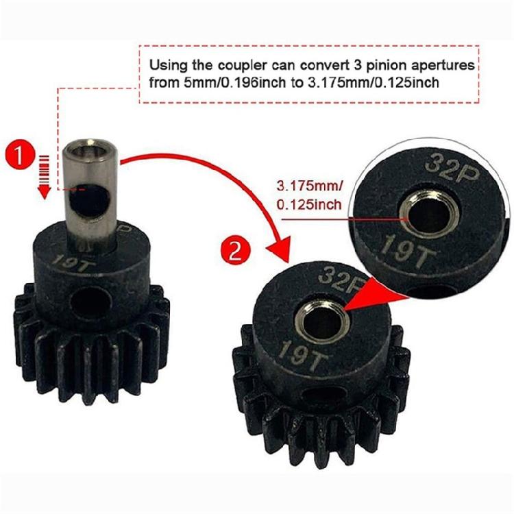 Vibration Proof Industrial Strength 5MM Metal Shaft Conversion Adapter Coupler Seamless Compatibility For Motor Systems