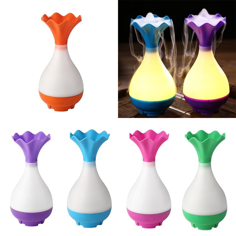 Usb Air Humidifier Ultrasonic Essential Oil Diffuser With Led Light And Purifier Features For Refreshing Atmosphere