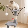 Multi-Level Cat Tree with Retreat Soft for Living Room, Bedroom, Indoor Cats