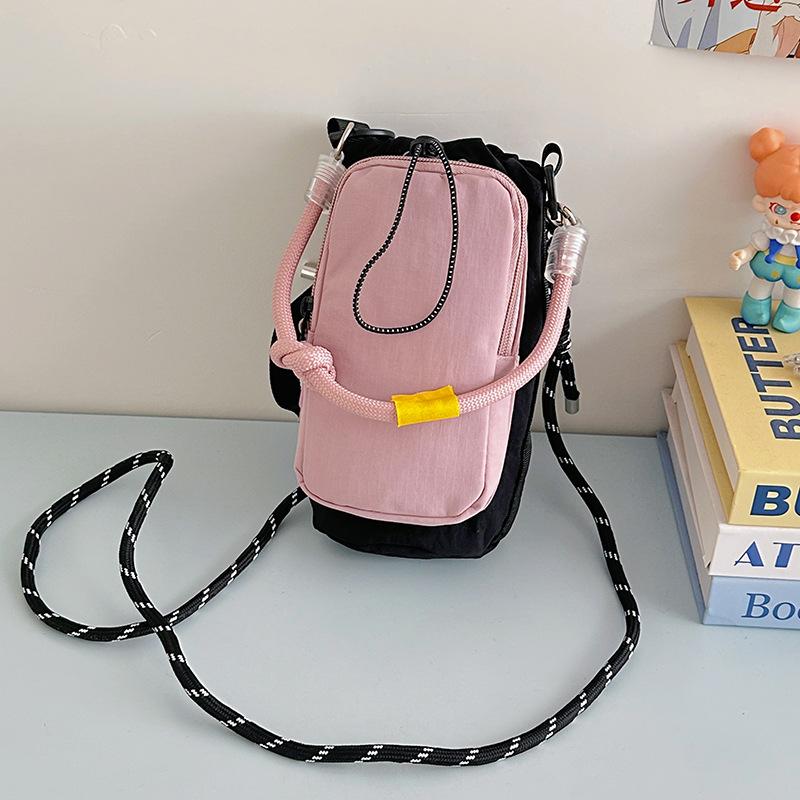 Spring New Orange Fashion Versatile Portable Mobile Phone Bag Small Bag Outdoor Riding Shoulder Messenger Bag Street
