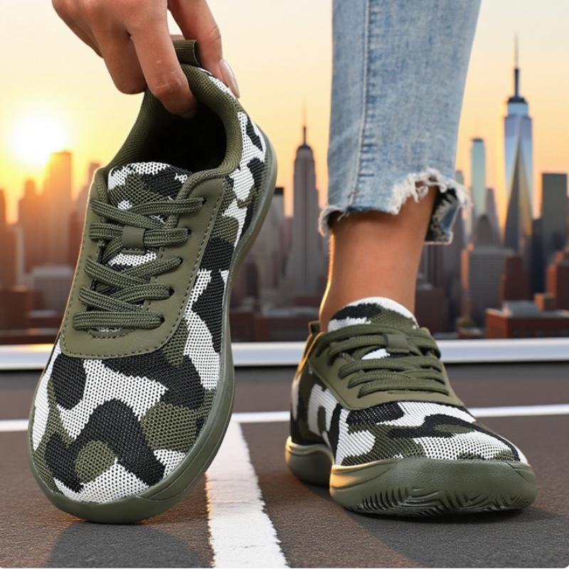 

Comfortable Wide Footed Women s Shoes Military Training Soft Sole Camouflage Camping Shoes Outdoor Training Breathable Sneakers 36