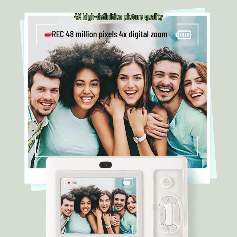Campus Student HD Retro Dual-Lens Portable Travel Camera