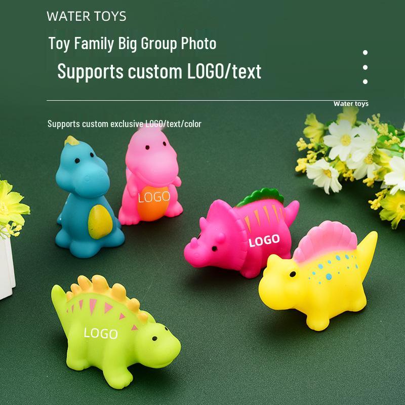 Infant Water Play Silicone Dinosaur Bath Toy Set