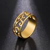 LIKGREAT Ring mit dem Auge des Horus im alten Ägypten, Edelstahl, hohl, Ra Udjat, Fingerringe, Zubehör, Ankh-Kreuz, für Frauen und Männer, Geschenke