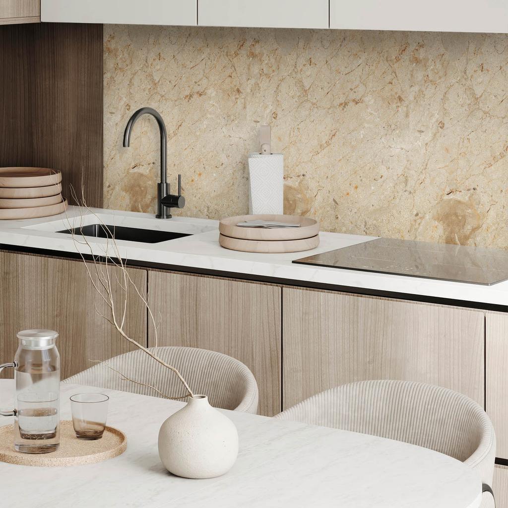 Self-adhesive Patterned Vinyl Decor for the Bedroom 120x60 Cm Natural Stone Pattern
