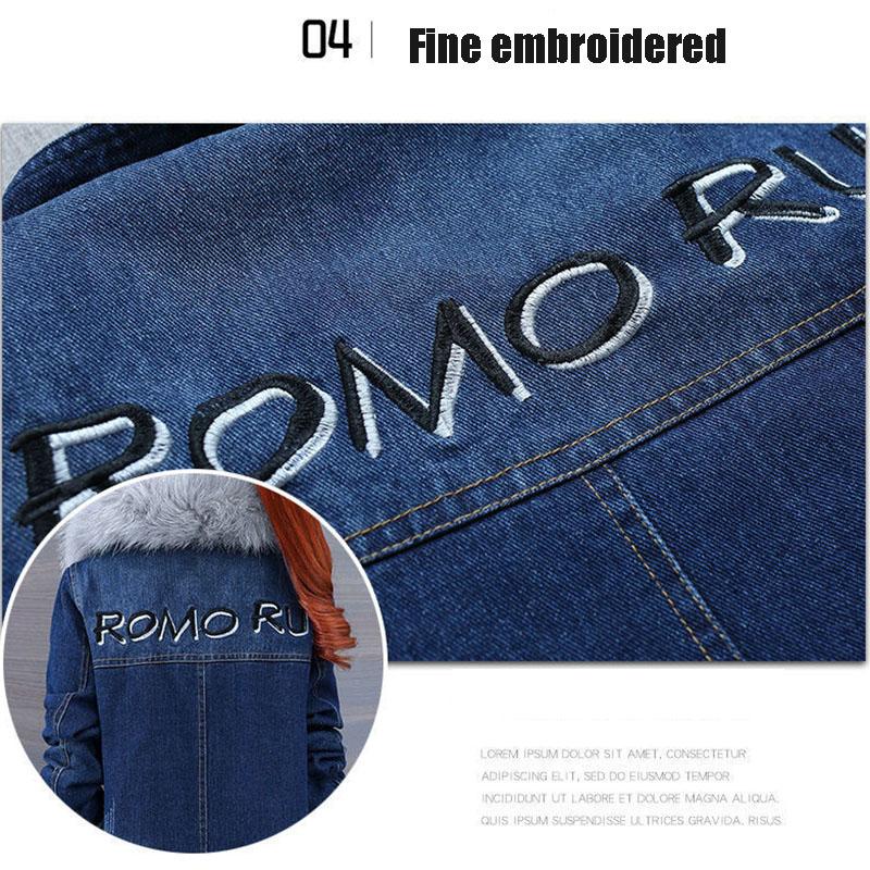 L PATTERN Veste En Denim Fille Printemps Automne - Blouson Brodé Fleurs Manteau Jean Enfant