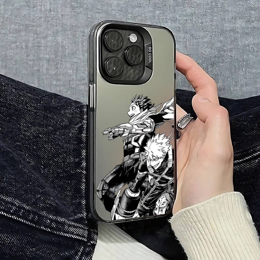 Cool A-My Hero Academia-S Phone Case For IPhone 16 15 14 13 12 11 Pro Max Plus Color Shockproof Back Silver Cover