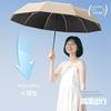 120-Rib Folding Manual Umbrella, Enlarged, Thickened, Reinforced, Men's Sunshade Umbrella, Sun Protection Umbrella, Dual-Use for Sun and Rain