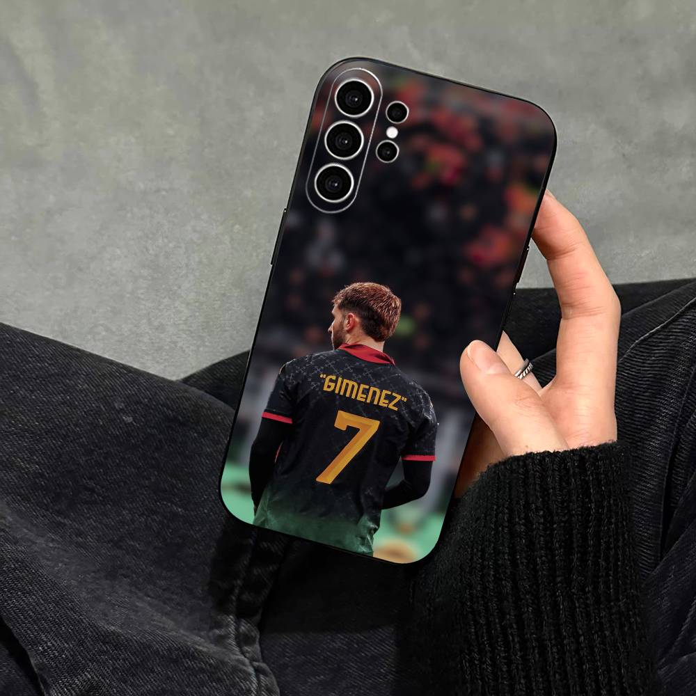 Santiago Gimenez  Phone Case For Samsung S25,S24,S21,S22,S23,S30,Ultra,S20,Plus,Fe,Note,10,9,5G Black Cover