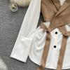 Hochwertiger zweiteiliger Anzug, Damen Herbstmode, Ausländischer Stil, Modisches Layering, Kurzes Westentop, Weißes langärmeliges Hemd