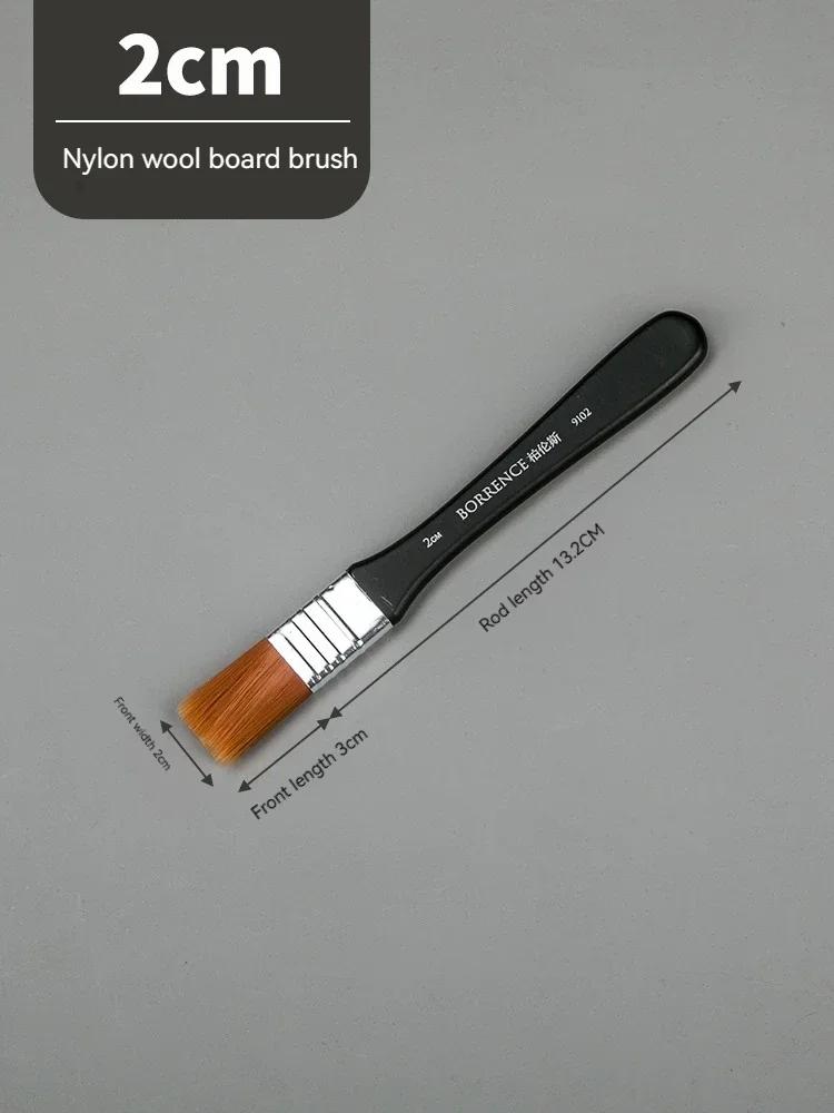 

Borrence Nylon Paint Brushes with Different Sizes Wooden Handles Painting Brush Tools for Acrylic Oil and Watercolor Drawing