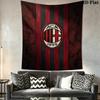 Ac Milan Crest Emblem Threepiece Set 1 Duvet Cover 2 Pillowcase Without Core Soft And Comfortable Christmas Birthday Gift