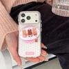 Polka Dot Plaid Rabbit Magnetic Stand Case for iPhone 17/16 Pro Max/15 Pro