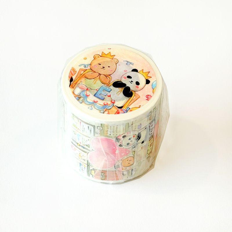 1pcs/1lot Decorative Adhesive Tapes Munchkin's Teeth Bear Masking Tapes Scrapbooking DIY Paper Japanese Stickers