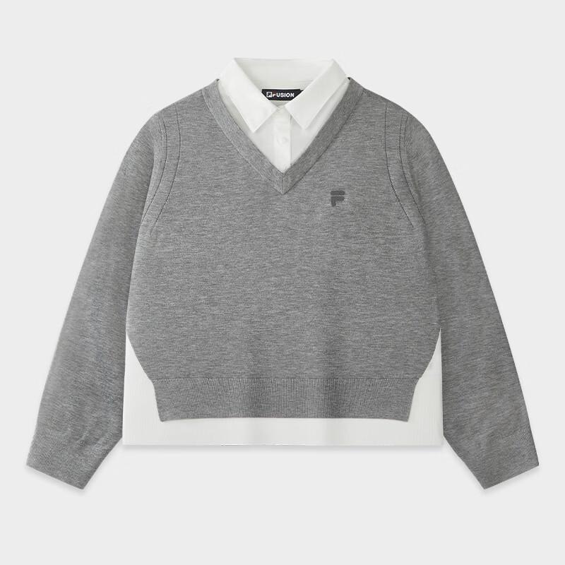 FILA FUSION Women s Faux Two-Piece Knit Sweater XL