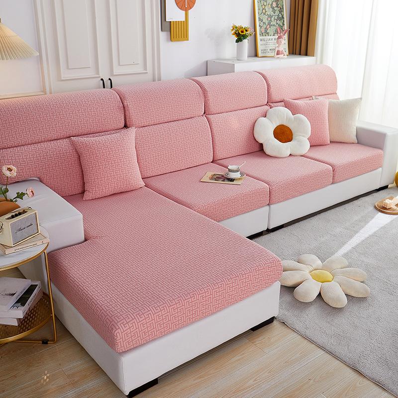 Elastic Knitted Summer Cool Sofa Cover Non-Slip Simple Modern Sofa Cover All-Inclusive Universal