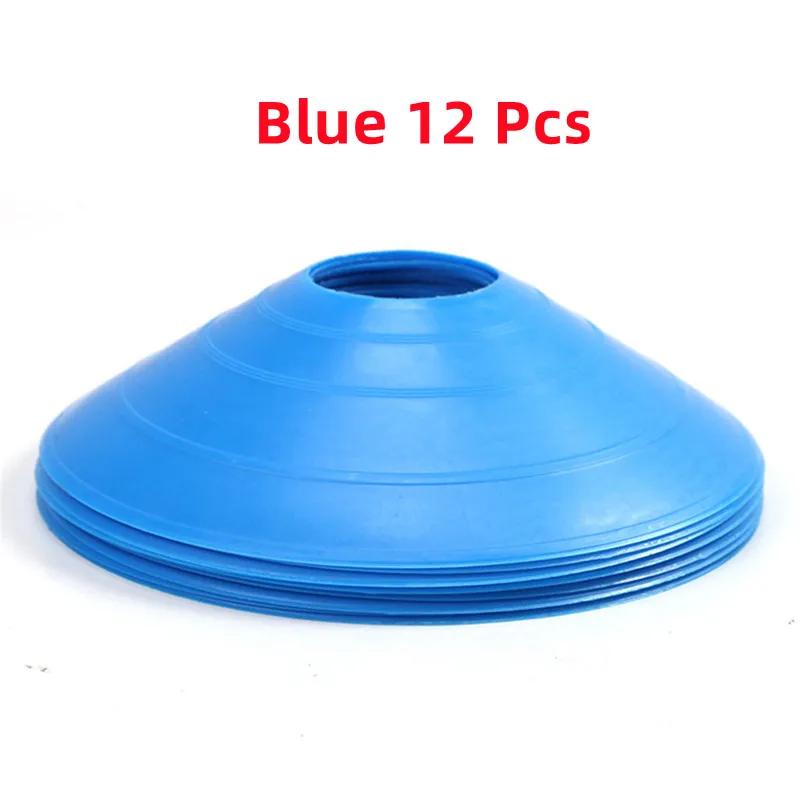 Conjunto de 12 Cones Equipamento de Treino de Futebol Brinquedo Para Criança Cones de Disco Profissional Obstáculos de Exercício de Agilidade Desvio Adereço de Treino Esportivo
