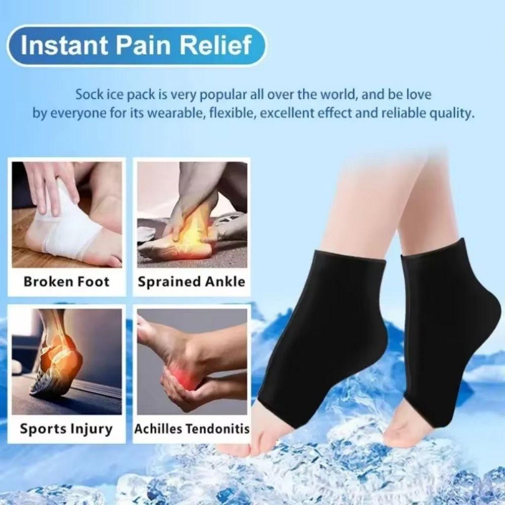 Cooling Gel Ice Ankle 360° Ice Pack Wrist Brace One Size Fits All Solid Gel Ankle  Office
