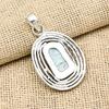 Rough Amazonite Gemstone Handmade 925 Sterling Silver Jewelry Pendant For Wedding Gift
