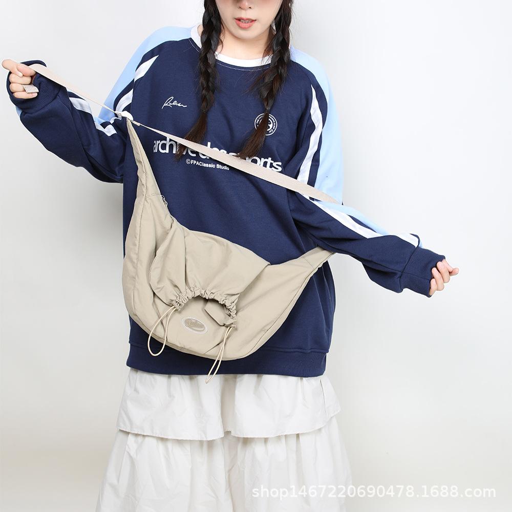 Dumpling Bag for Female College Students, Class Bag, Sports and Fitness Bag, Large-capacity Crossbody Bag