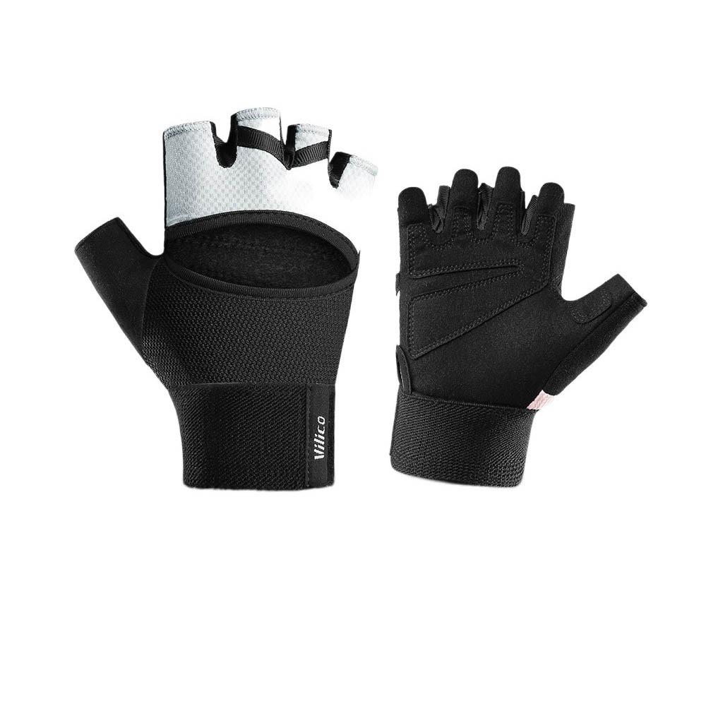 1Pair Half Finger Gym Fitness Gloves Anti-Slip Sport Riding Gloves  Yoga Training