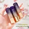 Petal Flower Color-Changing Jelly Lipstick with Gold Foil: Non-Stick, Long-Lasting, Moisturizing Formula.