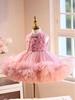 Girls' Flower Girl Wedding and Princess Party Dress for Birthday, Host, Piano Performance, and Special Events