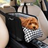 Konsole Hund Auto Kindersitze Tragbarer Mittelsitz-Booster mit Sicherheitsleine Haustier-Booster-Sitz mit weichem Polster Verstellbare Gurte