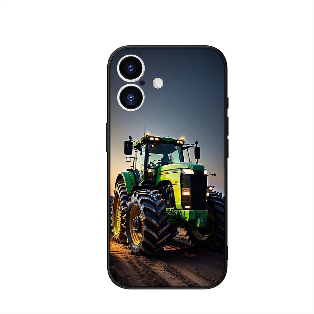 Farm Vehicle Tractor Wallpaper Phone Cover Case for Apple iPhone 16 15 14 Plus 13 12 Mini 17 Pro Max + 16E Air 16+ ProMax Casing