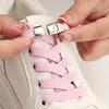 1 Paar Packung No-Tie Elastische Schnürsenkel, Bequeme geschnallte Netz-Schnürsenkel, Unisex für Freizeitschuhe, Board-Schuhe & Sneaker