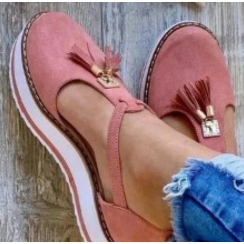 Women's Roman Style Sandals New Design - Flat Hollow Tassel Details Western Thick Bottom Heightening Fashion Hundred Shoes