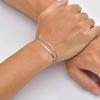 Hip Hop Double Layer Stainless Steel Bracelet, Silver Color Layered Snake Chain Bracelet for Men, Fashion Waterproof Jewelry