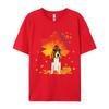 Beagle Autumn Leaf Fall Leaves Dog Lover Tshirt Vintage Tshirts Cotton TShirts Top Quality Funny Tshirt
