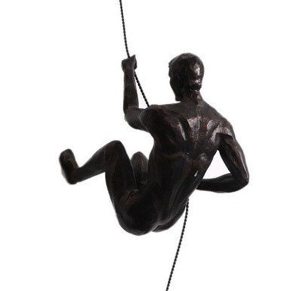 Creative Rock Climbing Sculpture Men Wall Hanging Decorations Resin Statue Crafts Home Furnishing Decoration Accessories
