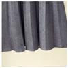 Autumn and Winter High Waisted Knitted Skirt for Women Mid Length Pleated Skirt