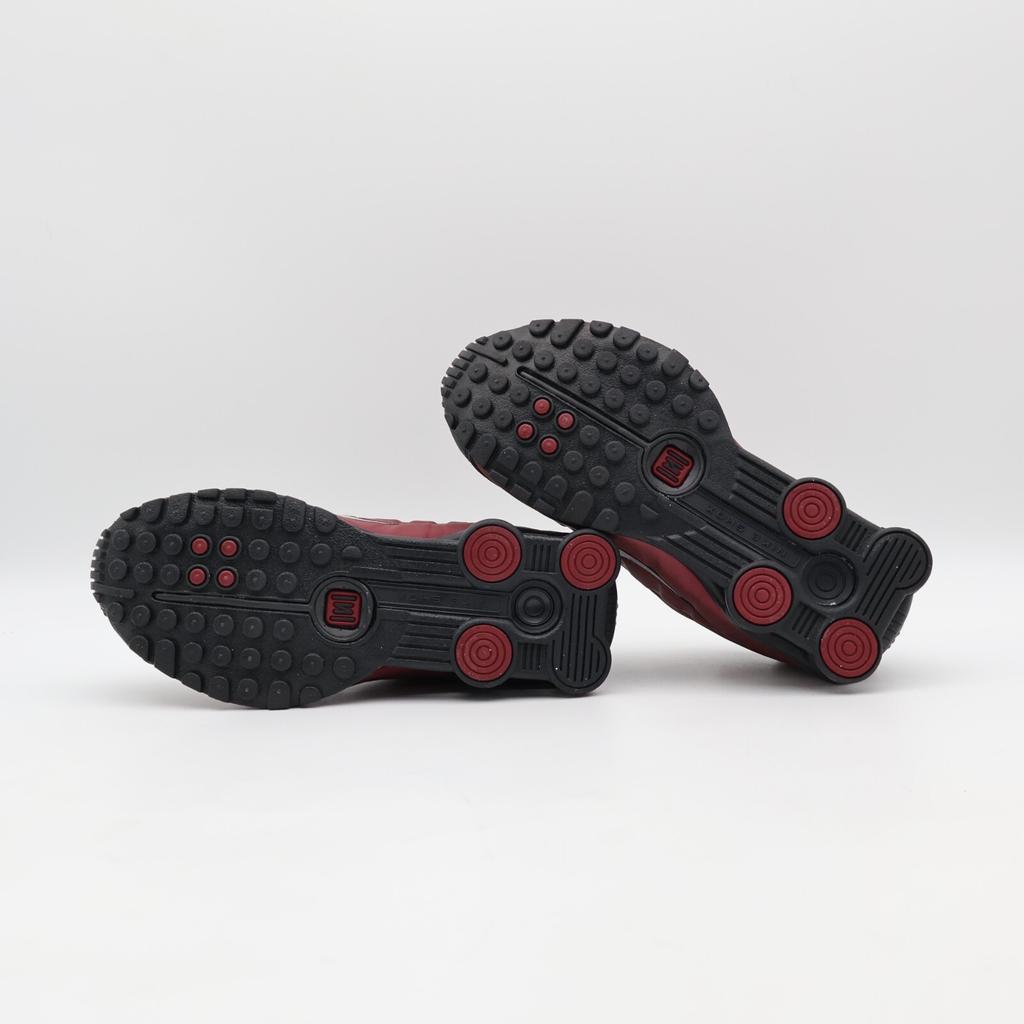 AR3565-009 Nike Shox R4 Black Metallic Silver Team Red (Women's)