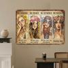 Vintage Metal Tin Sign Be Strong Brave Humble Rustic Wall Decor Inspirational Art