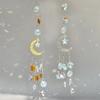 Prismi di Cristallo Festivi Luna e Stella Cattura-sole Ornamento da Appendere alla Finestra Cattura-luce Riflettente Per Decorazioni da Interno