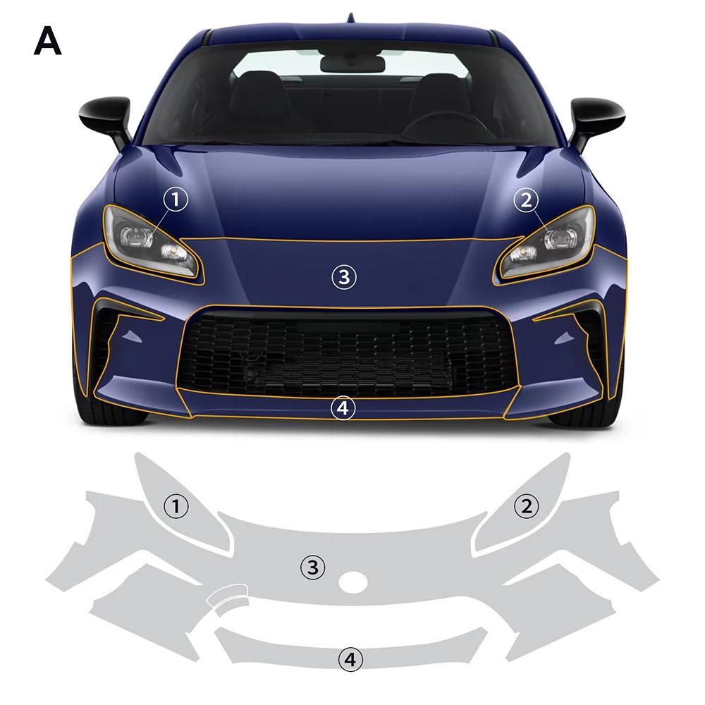 TPU Scratch Resistant For Toyota GR86 2021 2022 2023 2024 2025 Car Bumper Engine Fender Paint Protection Film Clear PPF Kit
