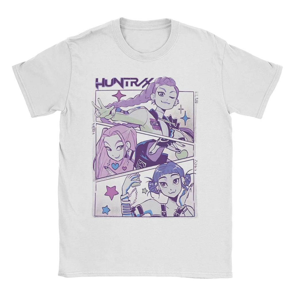 Summer Men Women Huntrix T Shirts Kpop Demon Hunters  Cotton Clothes Creative Short Sleeve Round Neck Shirt Graphic T-Shirts Top