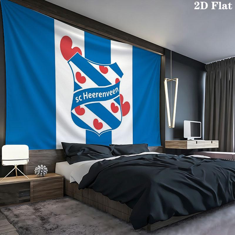 SC Heerenveen Wall tapestry, aesthetic printed fabric blanket, suitable for bedroom, living room, and home decor.