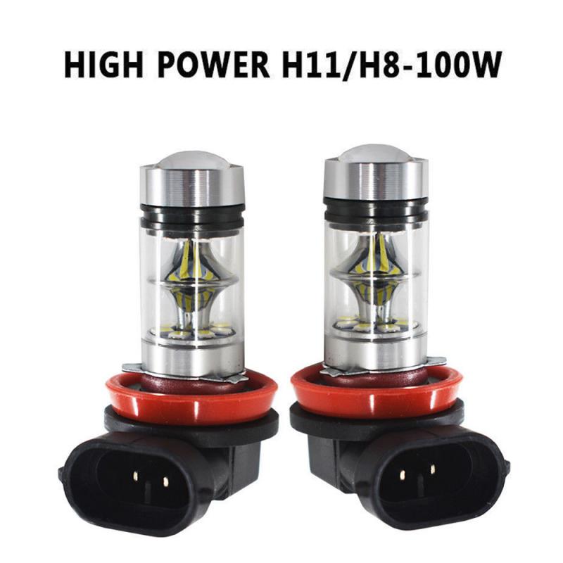 H9 Led H7 H11 9005 HB3 9006 HB4 100W 6000K Super White LED Fog Light Car Anti Fog Light Bulb Foglamps Led Headlight