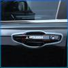 4Pcs Car Door Handle Stickers Tire Rear View Mirror Decals For Mitsubishi Lancer 7 8 I200 Pajero Montero Sport Outlander ASX Mirage Eclipse