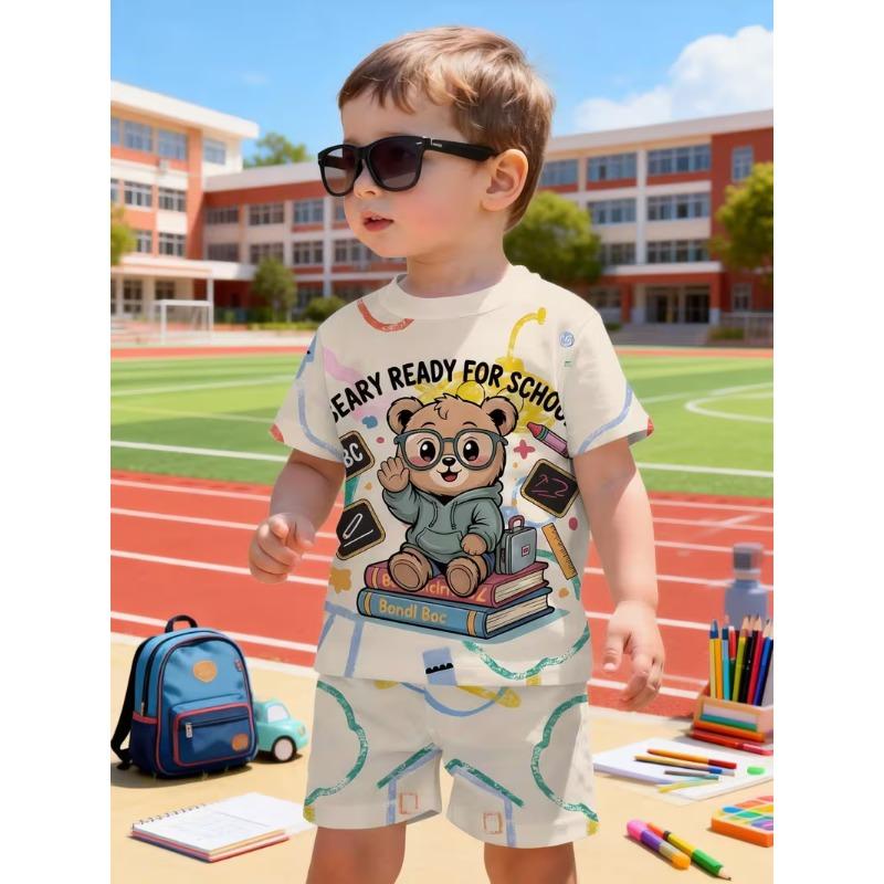 летний детский костюм для мальчика 100