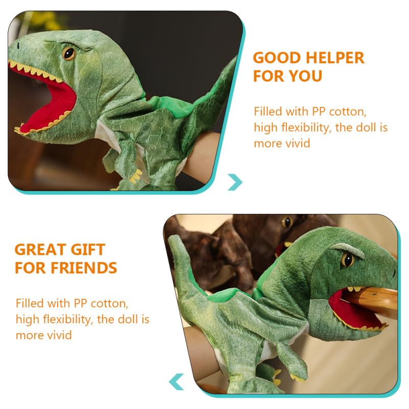 LEDMOMO Tyrannosaurus Hand Dinosaurier Plüschtier zum Entwickeln von Rollenspielen Großartiges Geschenk Puppe, 11,81 Zoll Kinder, Fantasie, Spiel,