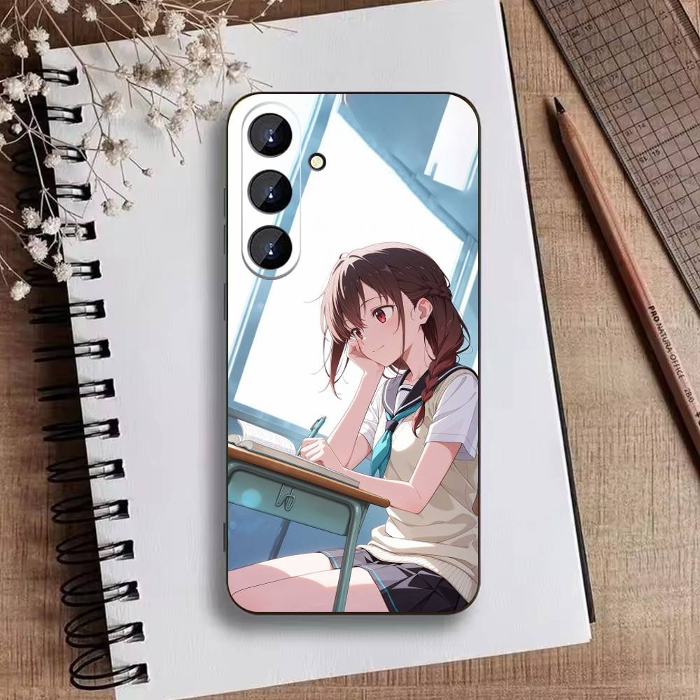 Anime F Phone Case For Samsung Galaxy A73,A21s,A22,A31,A52,A53,A71,A41Soft Black Shell