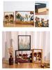 Modern Minimalist DIY Preserved Flower Mirror Frame - Decorative Hollow Picture and Dry Flower Display Stand