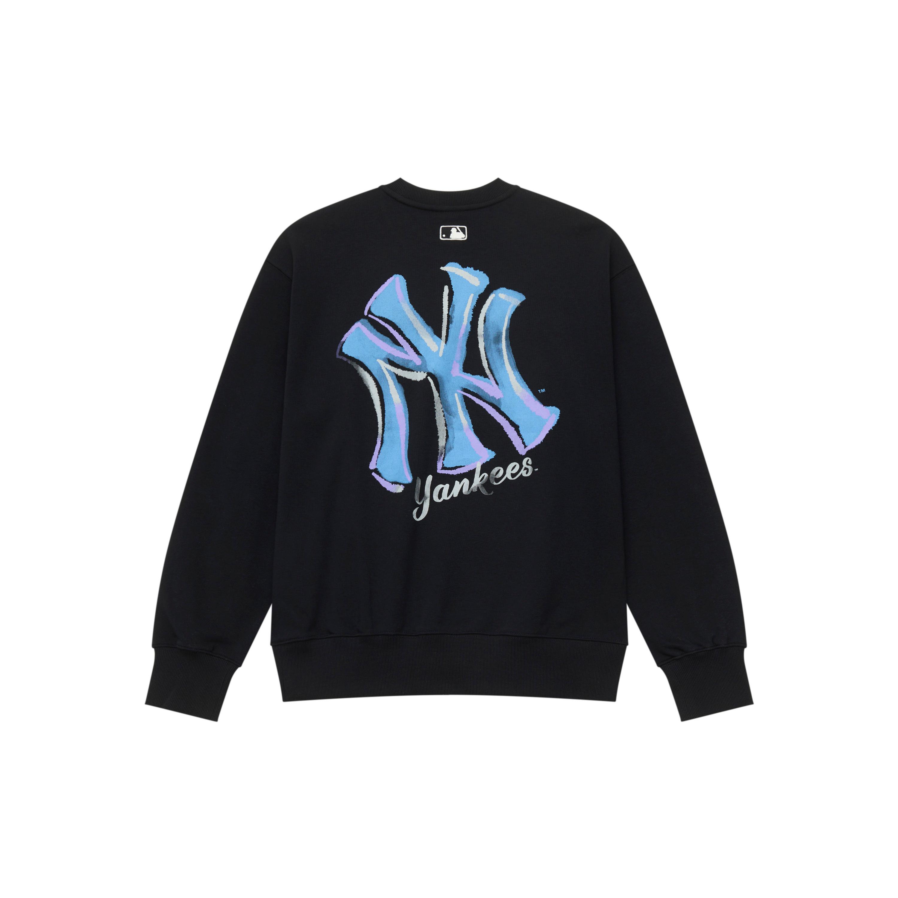 MLB New York Yankees Basic Collection 25FW Sweatshirt Unisex 3AMTB3254-50BKS XS